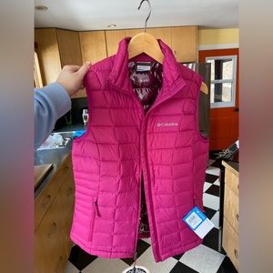 Columbia TurboDown 590 TD pink vest,small